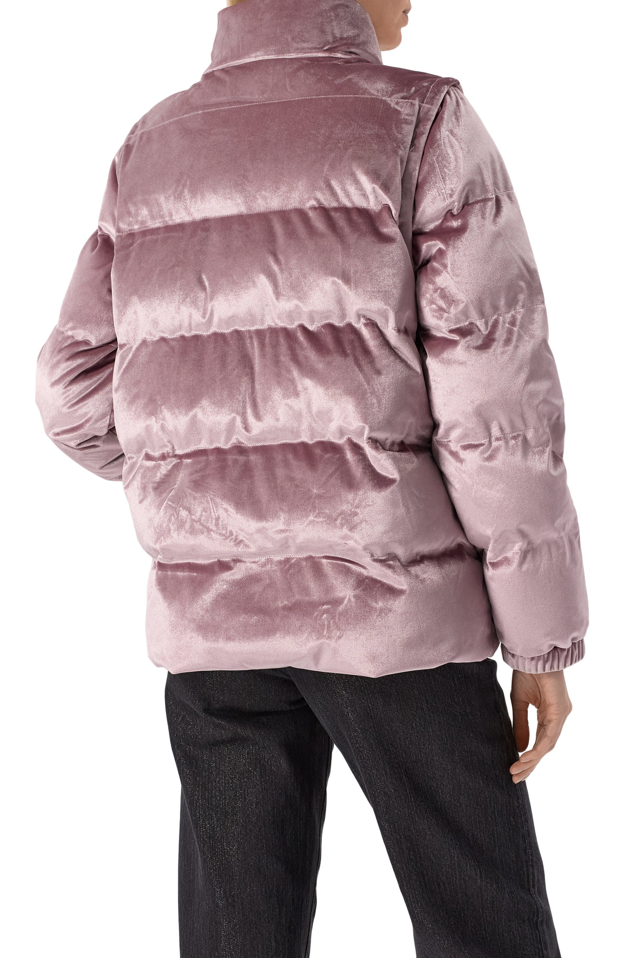 Бархатный пуховик EA7, арт. 6DTB06/TNGBZ, фото 4