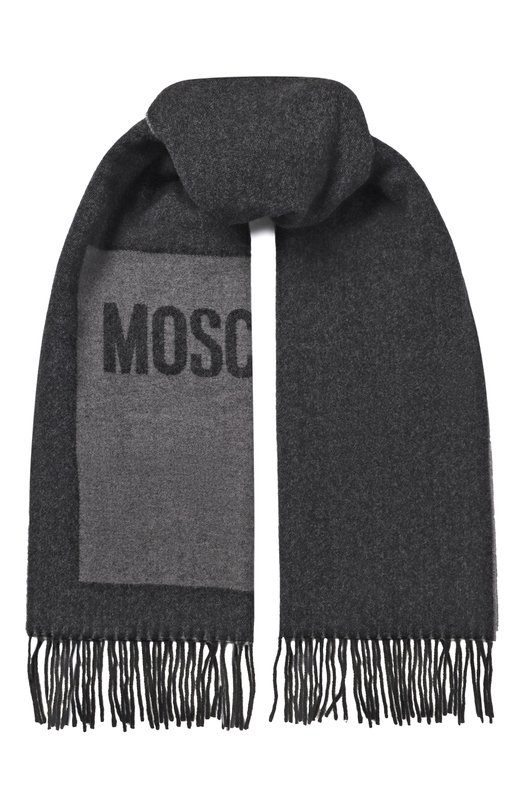 Шерстяной шарф Moschino 50239/M5857 Серый 50239/M5857