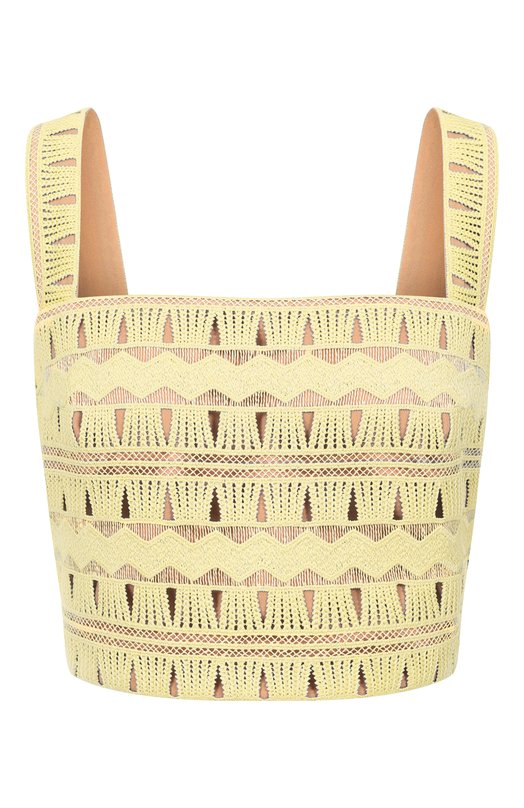 Шелковый топ Elie Saab T0271/MC012 Жёлтый T0271/MC012