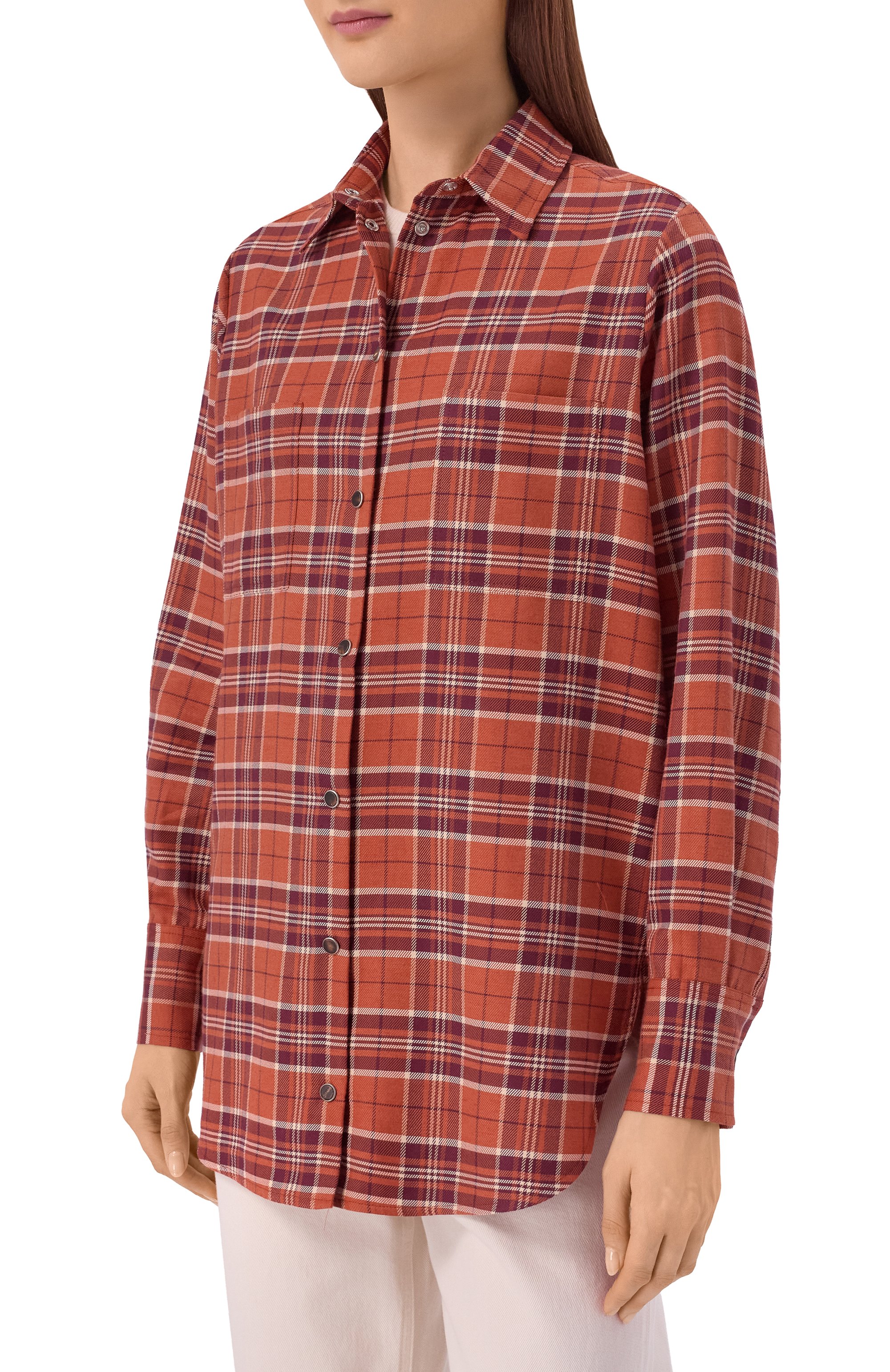 Рубашка из хлопка и кашемира KITON, арт. D52445H09420, фото 3