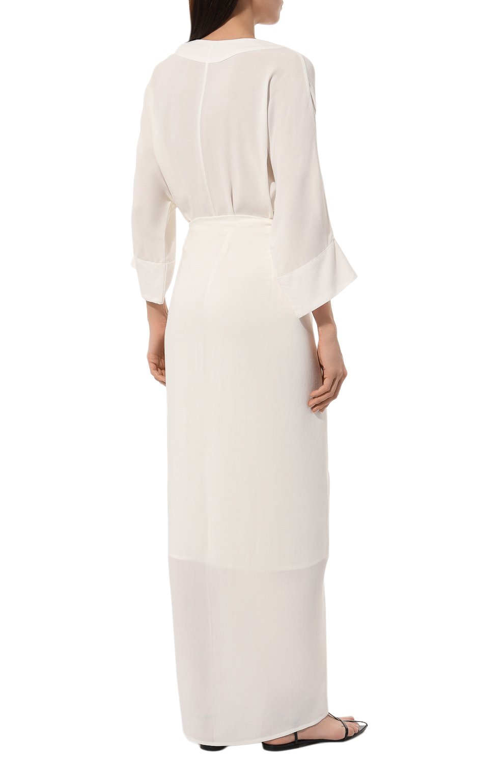 Платье из вискозы HAIGHT. молочного цвета по цене 54350 руб., арт. 03080013, фото 4 Платье из вискозы HAIGHT., арт. 03080013, фото 4
