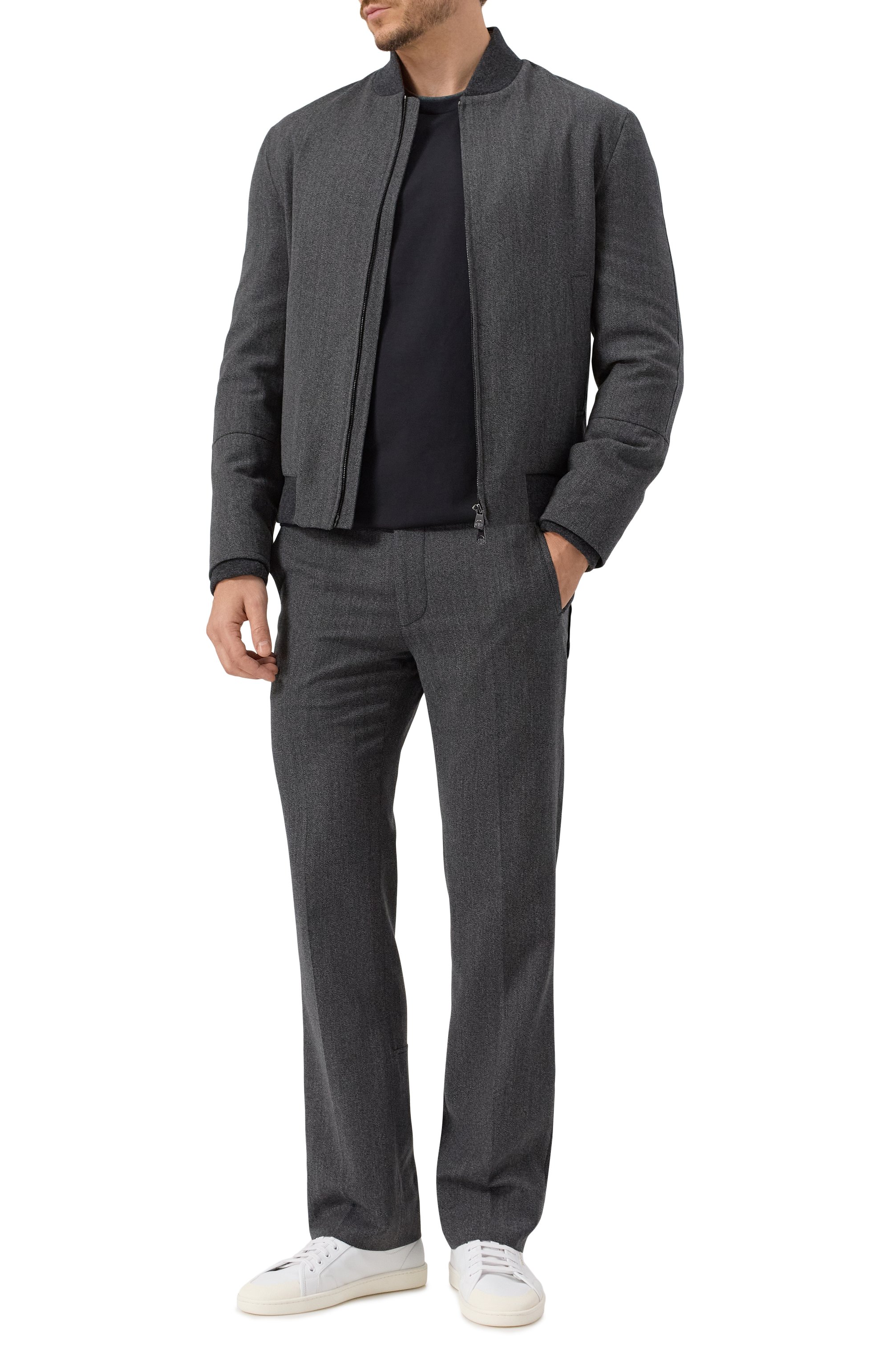 Брюки из шерсти и хлопка CORNELIANI, арт. 264544-2618331, фото 2