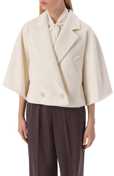 Полупальто из шерсти и кашемира MAX MARA, арт. GALEA, фото 3