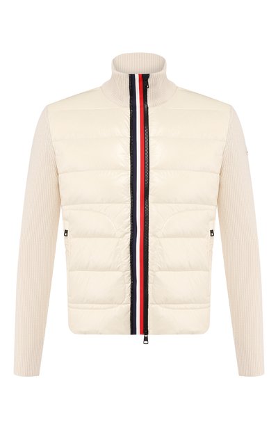Комбинированный кардиган MONCLER, арт. E2-091-94166-00-9699Z, фото 1