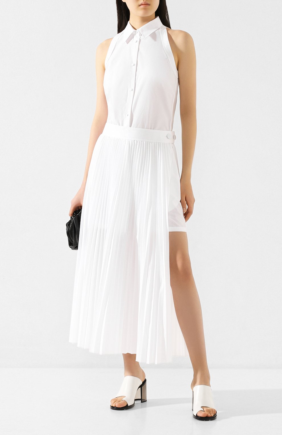 Платье HELMUT LANG белого цвета по цене 59950 руб., арт. K01HW610, фото 2 Платье HELMUT LANG, арт. K01HW610, фото 2
