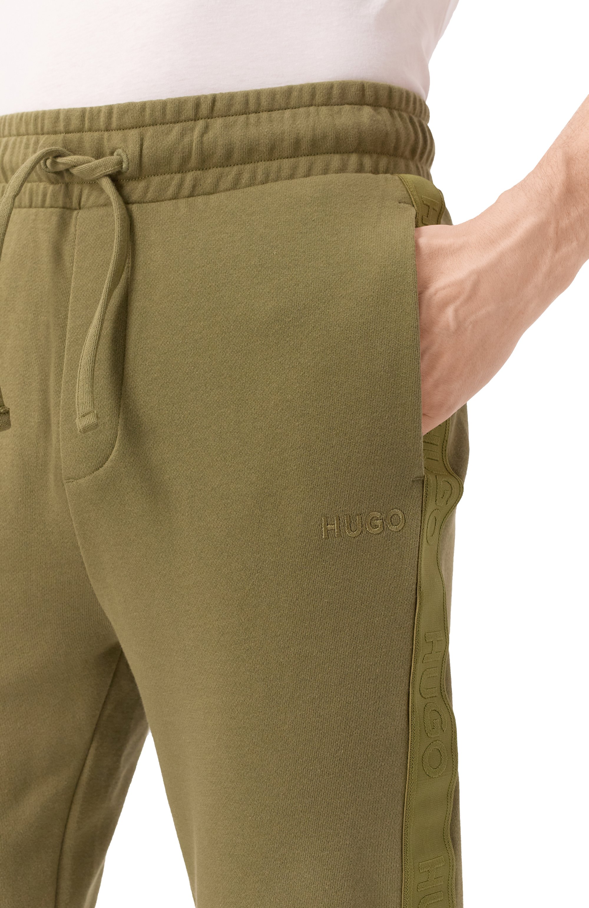 Хлопковые джоггеры HUGO, арт. 50520501, фото 5