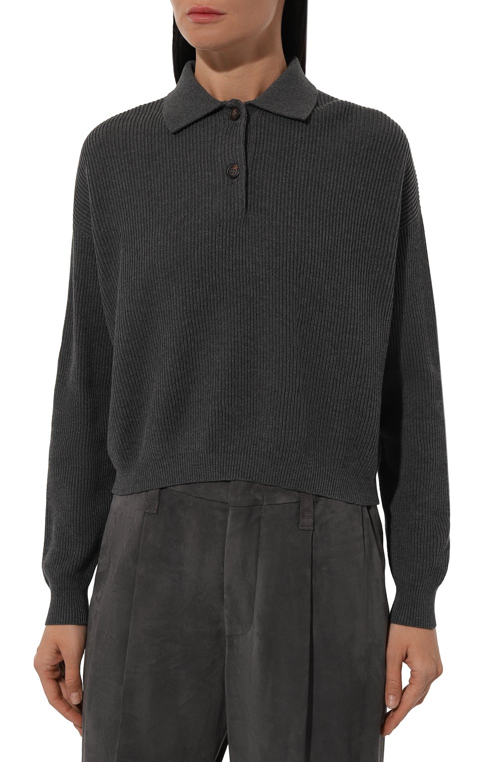 Хлопковое поло BRUNELLO CUCINELLI, арт. M19194705P, фото 3