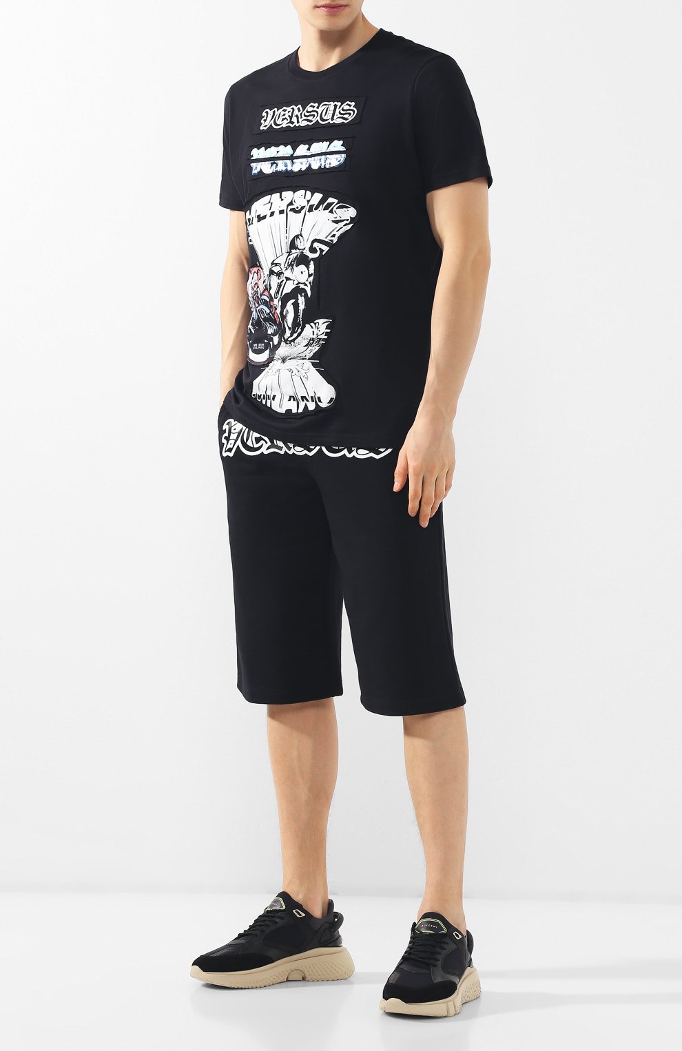 Хлопковая футболка  VERSUS VERSACE, арт. BU90760/BJ10388, фото 2