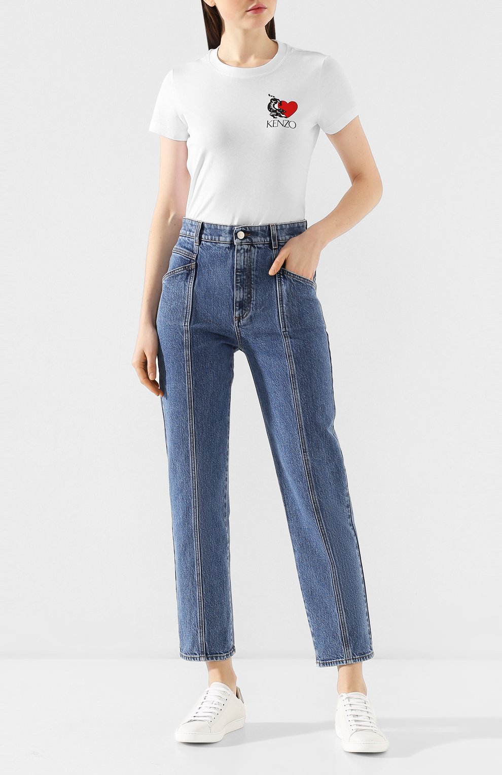 Хлопковая футболка KENZO, арт. FA52TS7134W8, фото 2