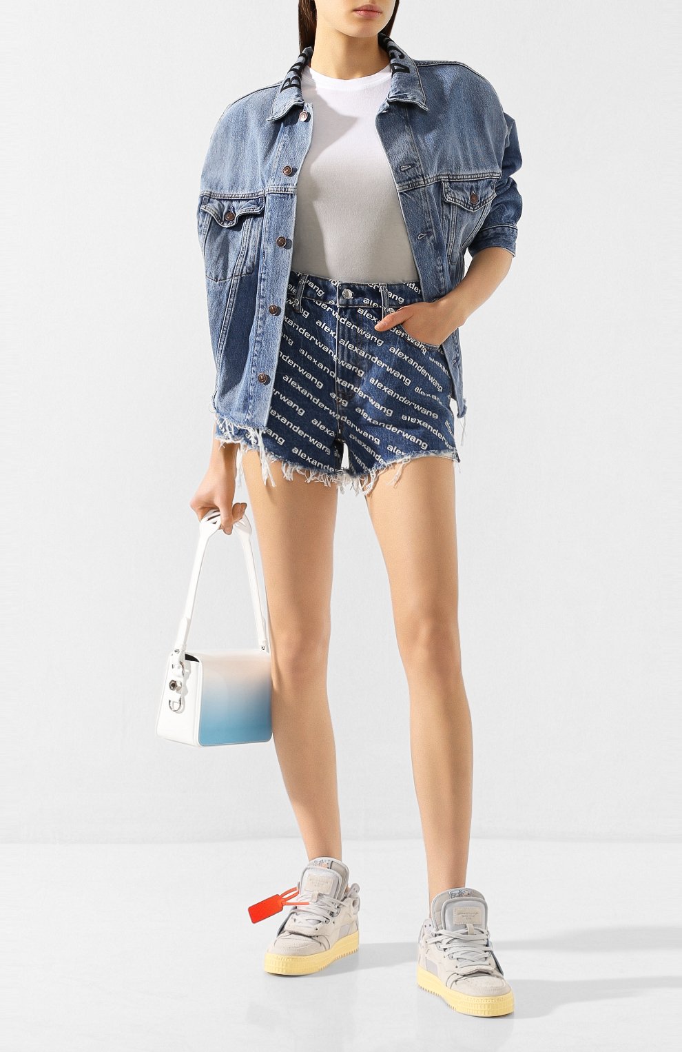 Джинсовые шорты ALEXANDER WANG, арт. 4DC1204644, фото 2