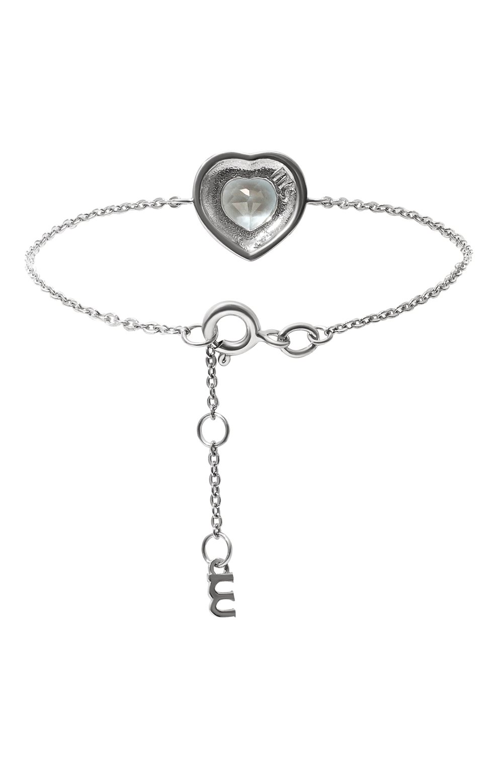 Браслет с сердцем из голубого топаза MOONKA, арт. crg-br-tpz, фото 3