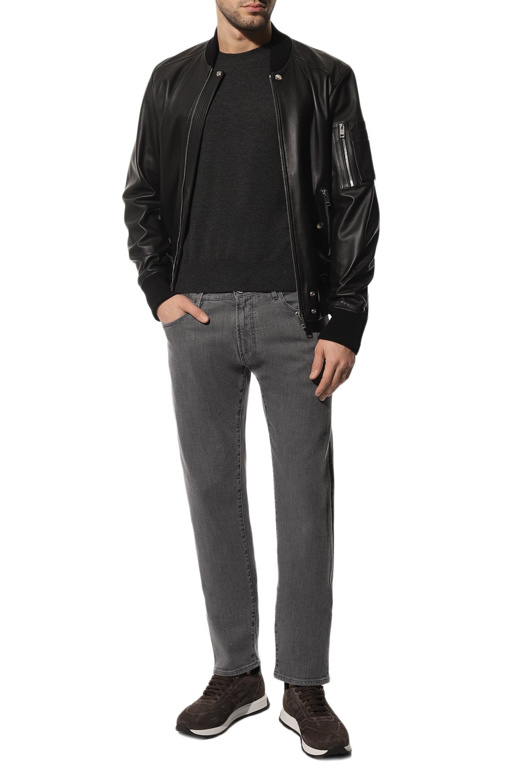 Джинсы GIORGIO ARMANI светло-серого цвета по цене 58850 руб., арт. 3LSJ15/SD2IZ, фото 2 Джинсы GIORGIO ARMANI, арт. 3LSJ15/SD2IZ, фото 2