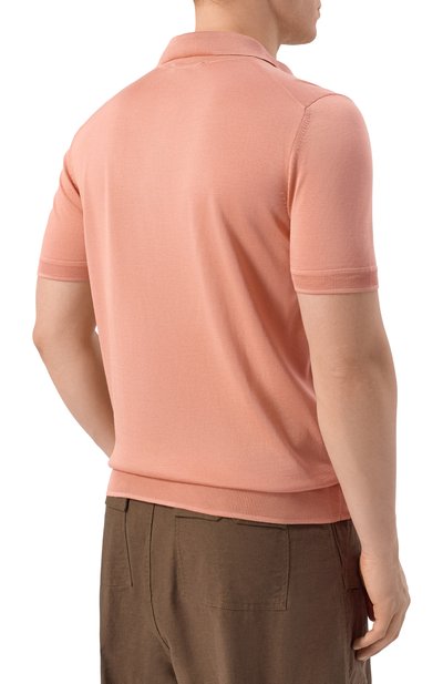 Шелковое поло BOSS CAMEL, арт. 50560503, фото 4