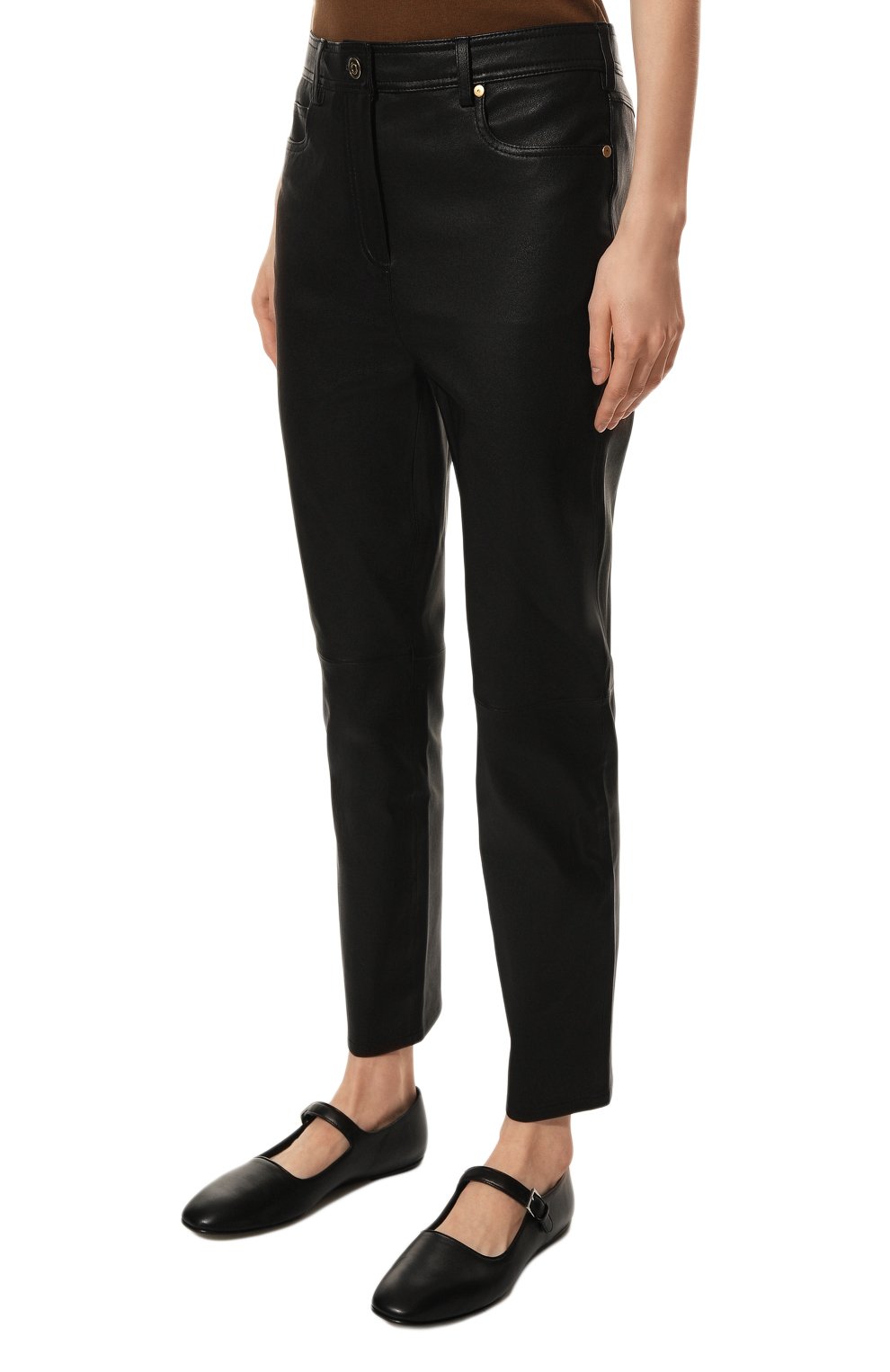 Кожаные брюки ALINE, арт. AL22FW120101, фото 3