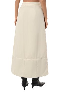 Женская юбка EMPORIO ARMANI кремового цвета, арт. 6R2N90/2NW3Z | Фото 4 (Длина Ж (юбки, платья, шорты): Макси; Материал внешний: Синтетический материал; Материал подклада: Синтетический материал; Женское Кросс-КТ: Юбка-одежда)