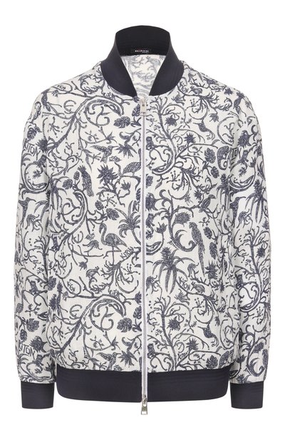 Женский льняной бомбер KITON, арт. D61463H08903