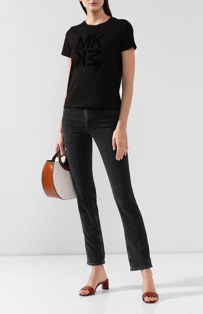 Хлопковая футболка MICHAEL MICHAEL KORS, арт. MF95MAB97J, фото 2