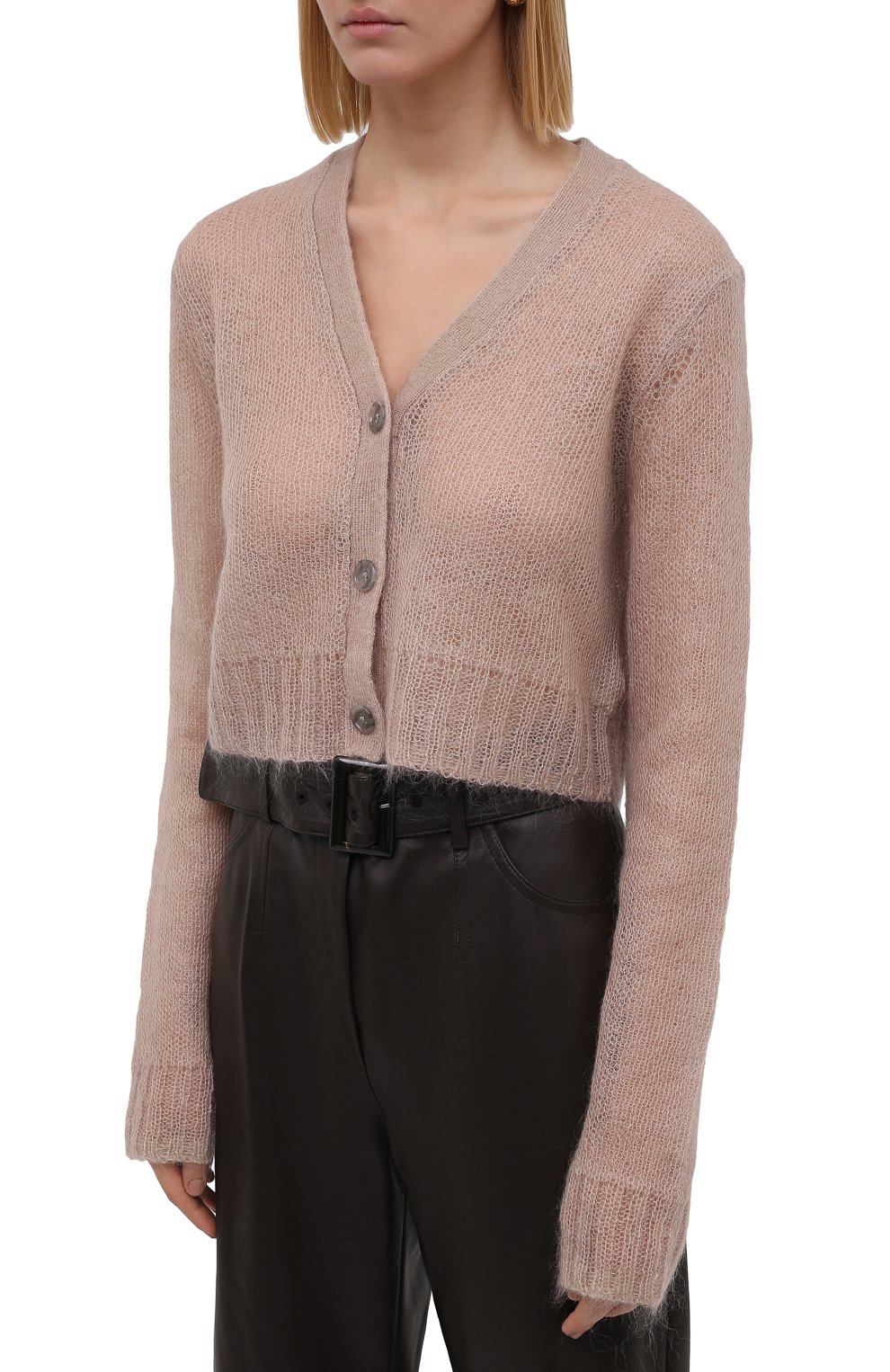 Кардиган ACNE STUDIOS бежевого цвета по цене 35300 руб., арт. A60296, фото 3 Кардиган ACNE STUDIOS, арт. A60296, фото 3