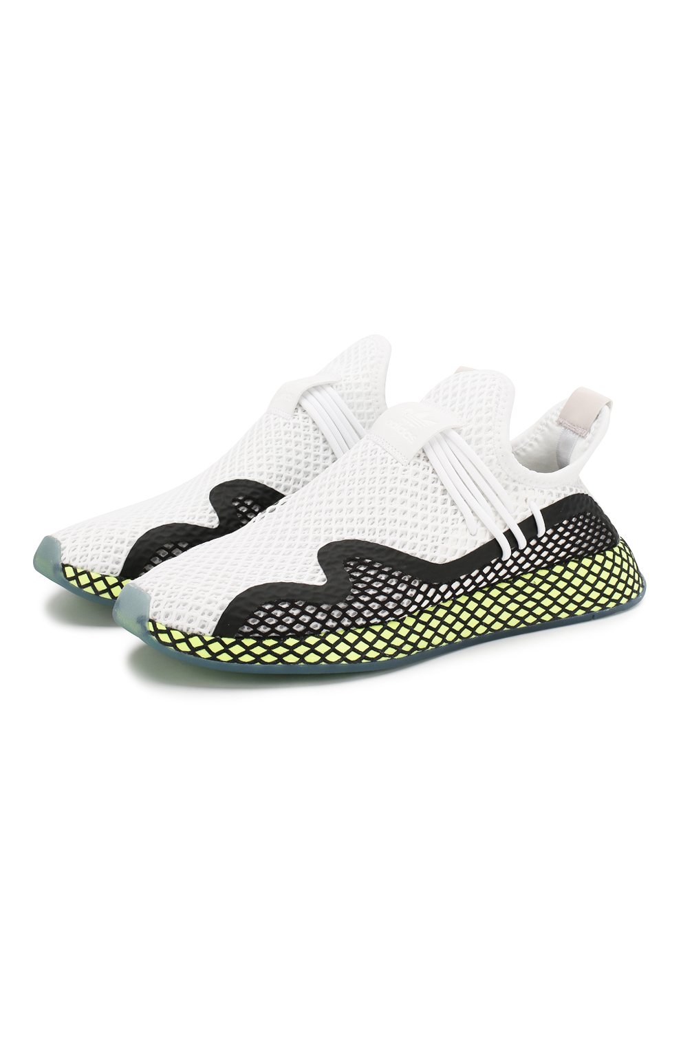 Текстильные кроссовки deerupt ADIDAS ORIGINALS белого цвета по цене 7930 руб., арт. EE5660, фото 1 Текстильные кроссовки deerupt ADIDAS ORIGINALS, арт. EE5660, фото 1