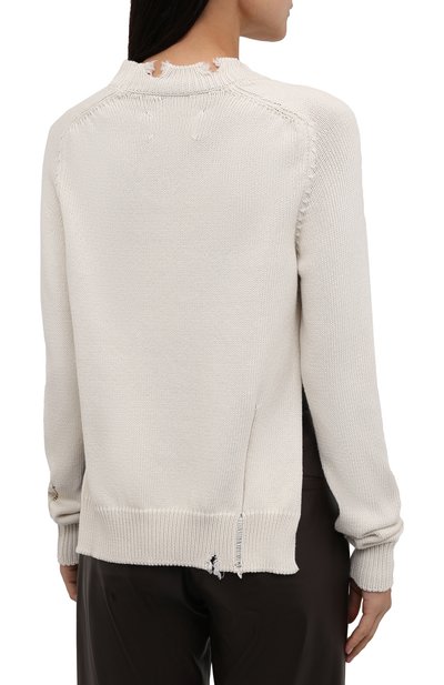 Хлопковый свитер MAISON MARGIELA кремового цвета по цене 54650 руб., арт. S51GP0218/S17663, фото 4 Хлопковый свитер MAISON MARGIELA, арт. S51GP0218/S17663, фото 4