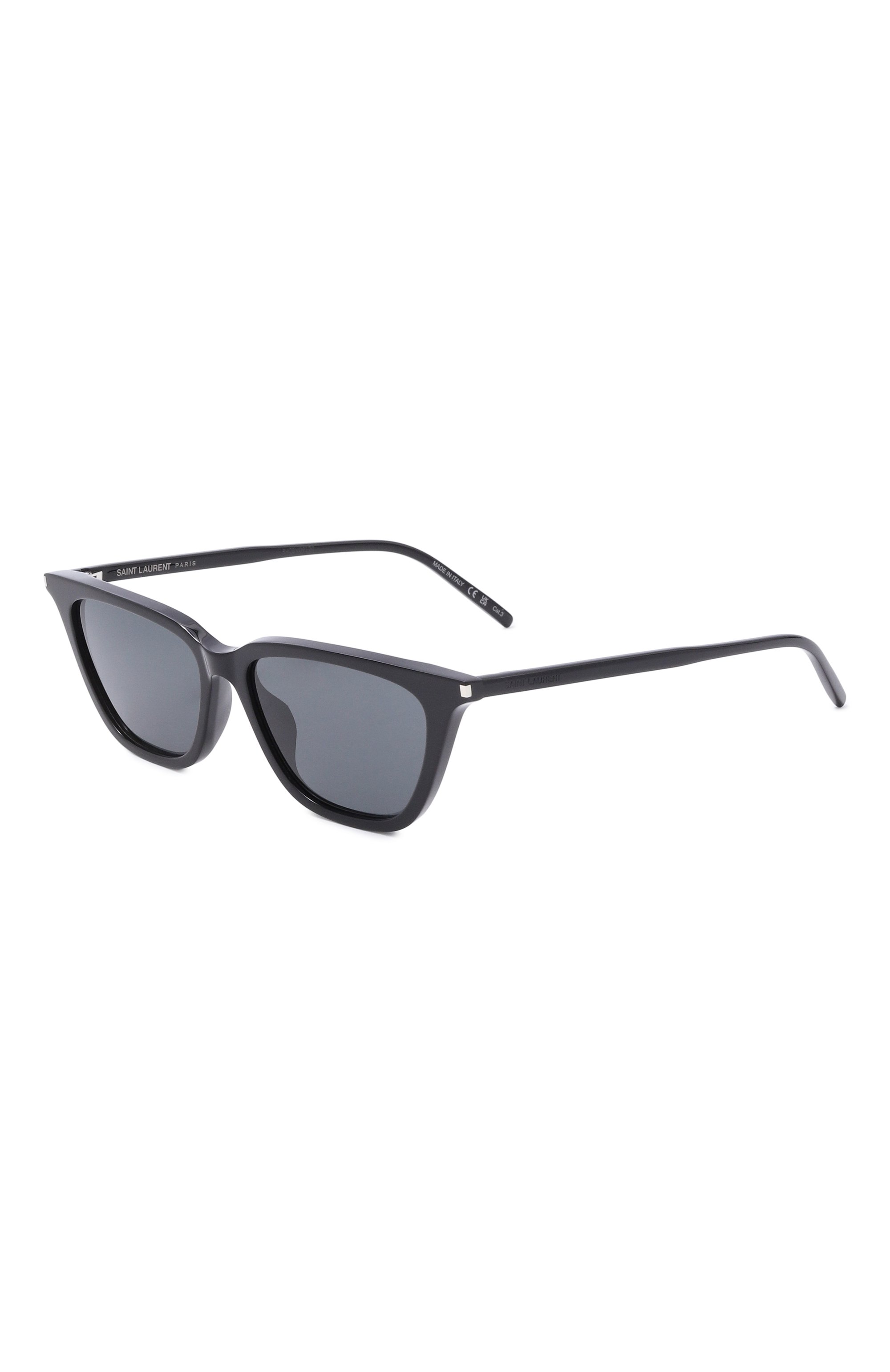 Солнцезащитные очки SAINT LAURENT черного цвета по цене 29950 руб., арт. SL 889 SULPICE THIN-001, фото 1 Солнцезащитные очки SAINT LAURENT, арт. SL 889 SULPICE THIN-001, фото 1