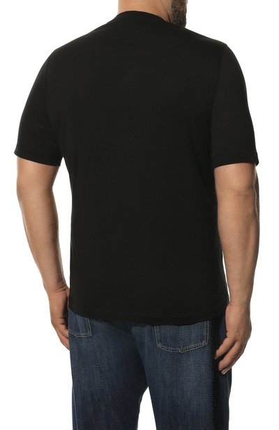 Футболка из шелка и хлопка KIRED черного цвета по цене 35950 руб., арт. WBACI0MW7521505001/64-74, фото 4 Футболка из шелка и хлопка KIRED, арт. WBACI0MW7521505001/64-74, фото 4