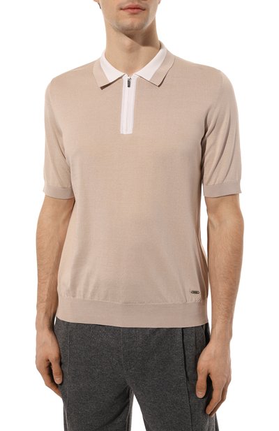 Поло из хлопка и шелка ZILLI, арт. MBZ-PZ002-CLAS1/MC01, фото 3