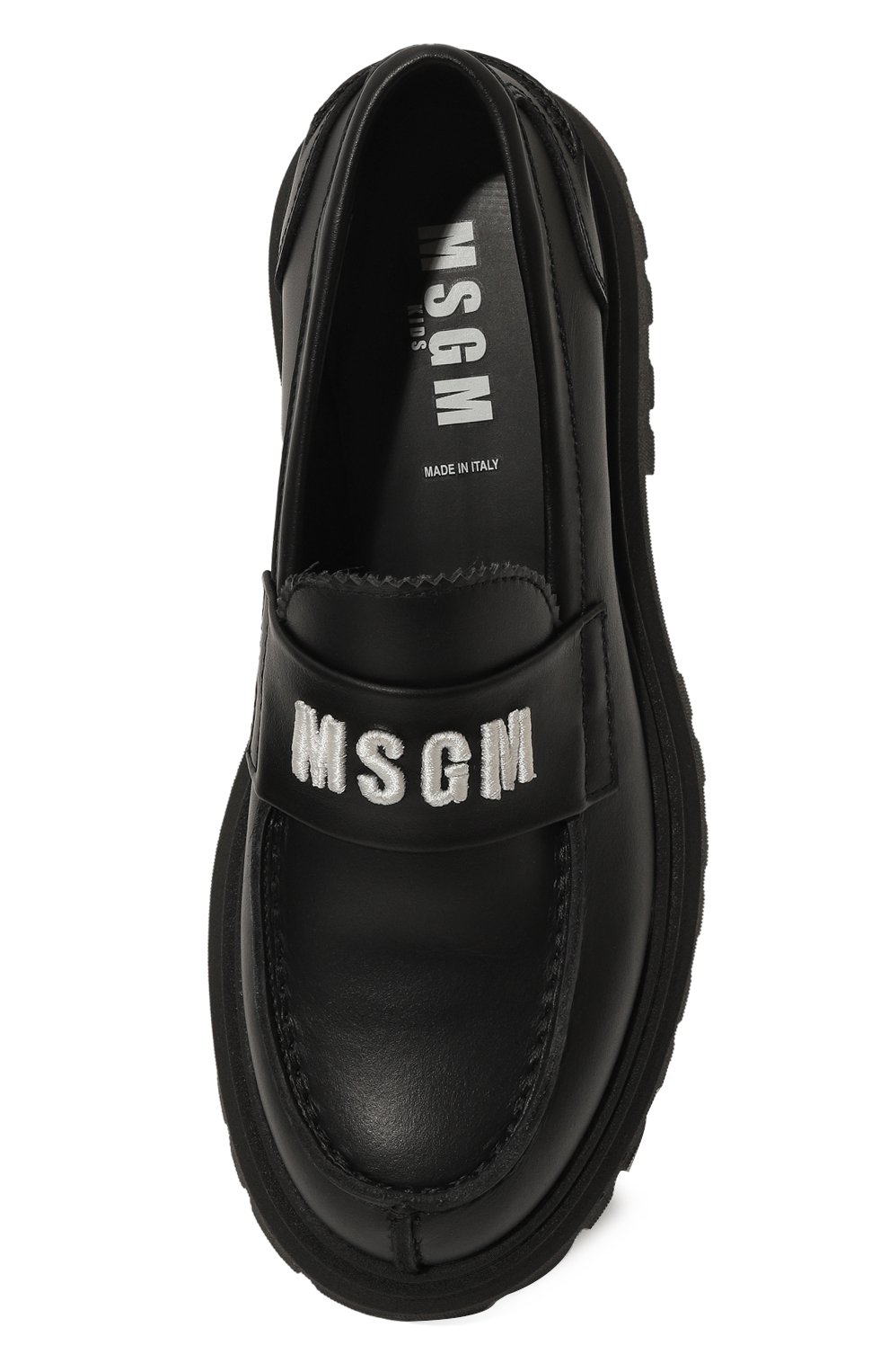 Кожаные лоферы MSGM KIDS, арт. 78909/28-35, фото 4