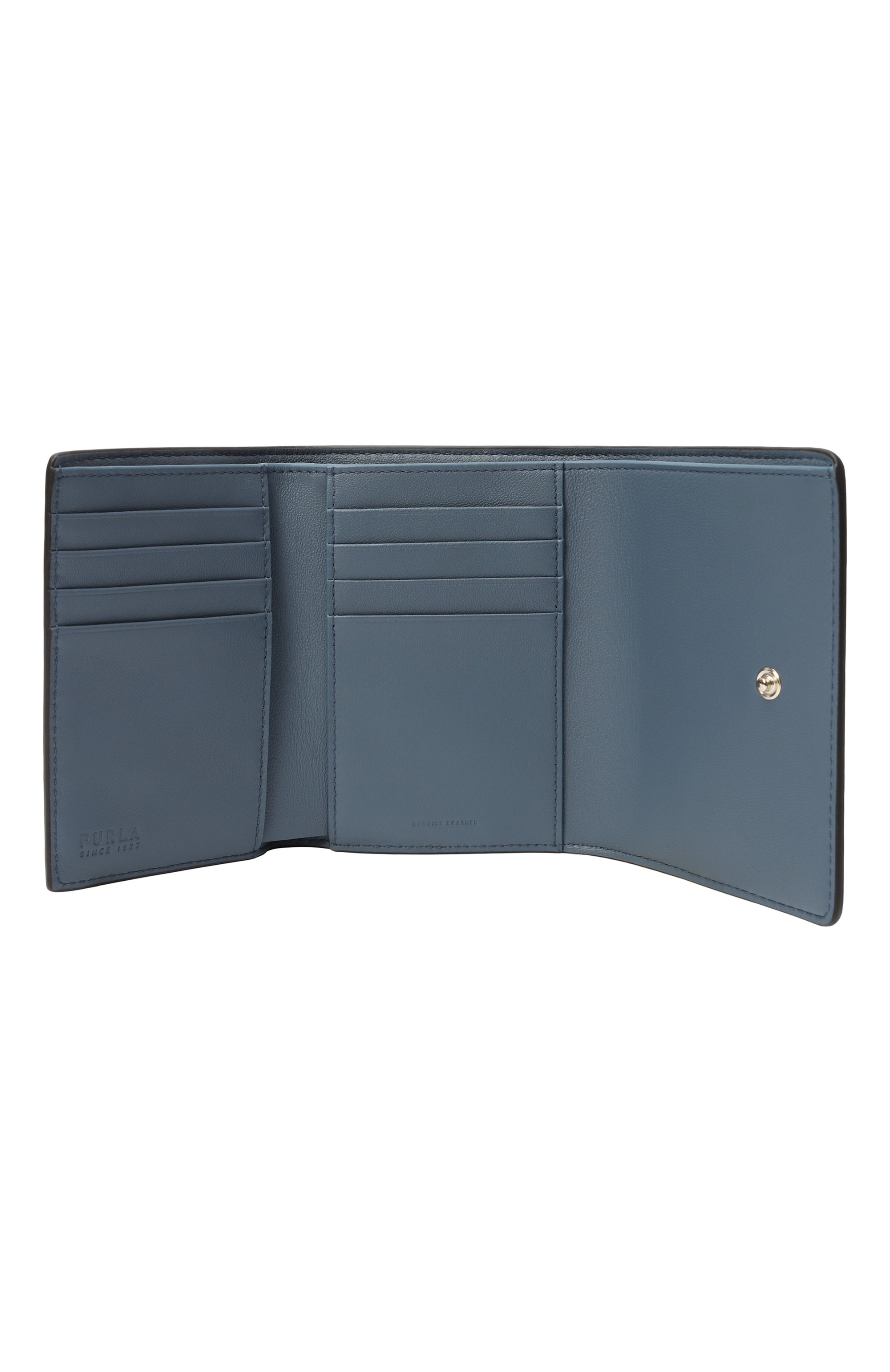 Кожаное портмоне FURLA голубого цвета по цене 18500 руб., арт. WP00442/AX0733, фото 3 Кожаное портмоне FURLA, арт. WP00442/AX0733, фото 3