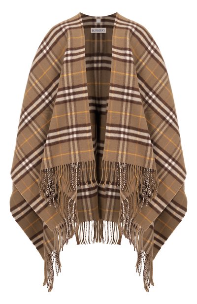 Женская пончо из шерсти и кашемира BURBERRY, арт. 8112996
