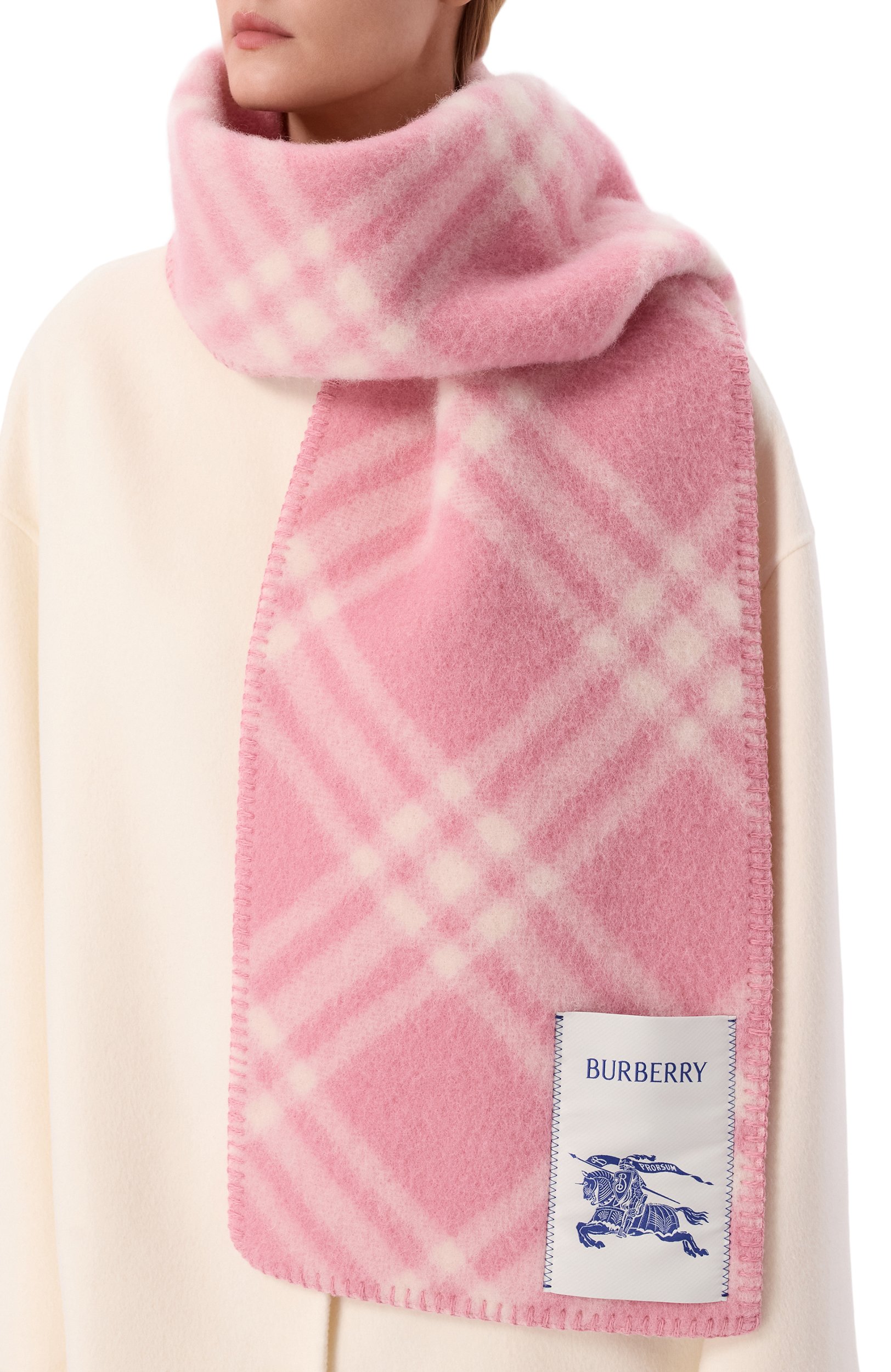 Шерстяной шарф BURBERRY, арт. 8114367, фото 2