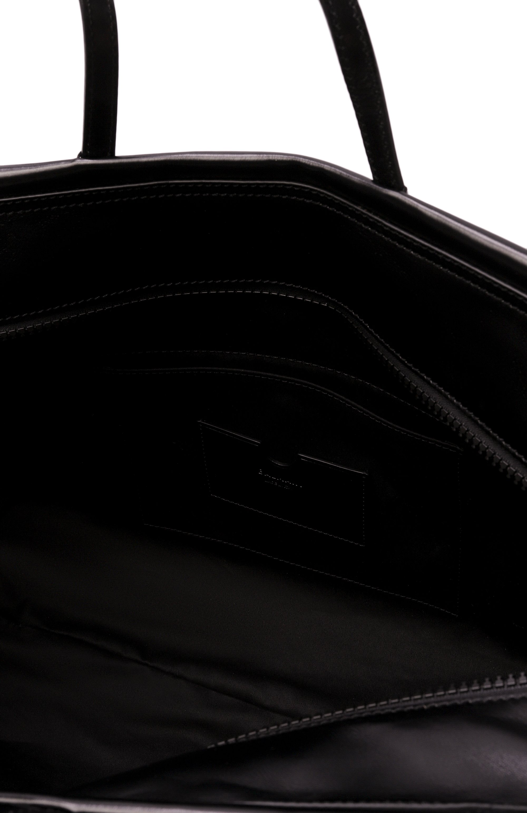 Сумка-тоут track zips BALMAIN черного цвета по цене 199000 руб., арт. FN0FI016/LMTE, фото 5 Сумка-тоут track zips BALMAIN, арт. FN0FI016/LMTE, фото 5