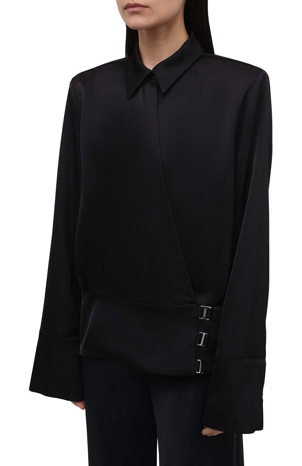 Атласная блузка THE ATTICO, арт. 221WCT97/E020, фото 3