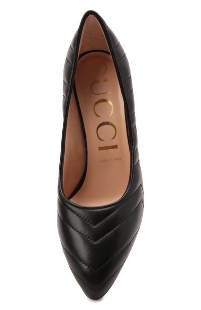 Кожаные туфли GUCCI, арт. 658673/BK000, фото 5