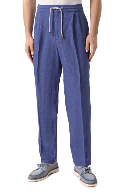 Льняные брюки BRUNELLO CUCINELLI, арт. MH248E1710, фото 3