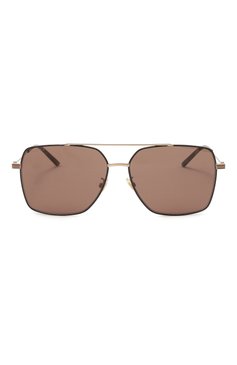Женские солнцезащитные очки GUCCI золотого цвета, арт. GG1053S/681235 I3330 | Фото 4 (Нос: Не проставлено; Региональные ограничения белый список (Axapta Mercury): Не проставлено; Кросс-КТ: С/з-унисекс; Тип очков: С/з; Материал: Металл; Очки форма: Квадратные; Оптика Гендер: оптика-унисекс)