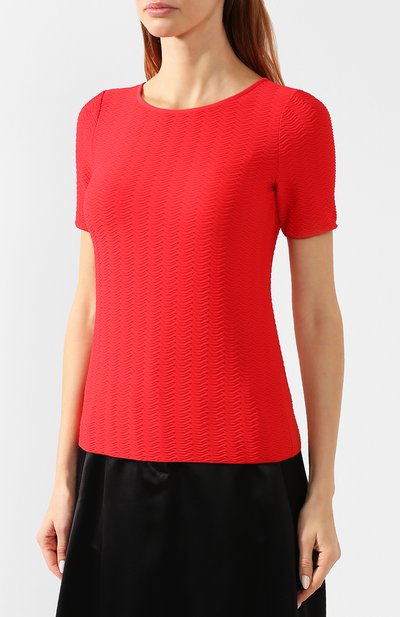 Топ GIORGIO ARMANI красного цвета по цене 44950 руб., арт. 6GAM78/AJBZZ, фото 3 Топ GIORGIO ARMANI, арт. 6GAM78/AJBZZ, фото 3