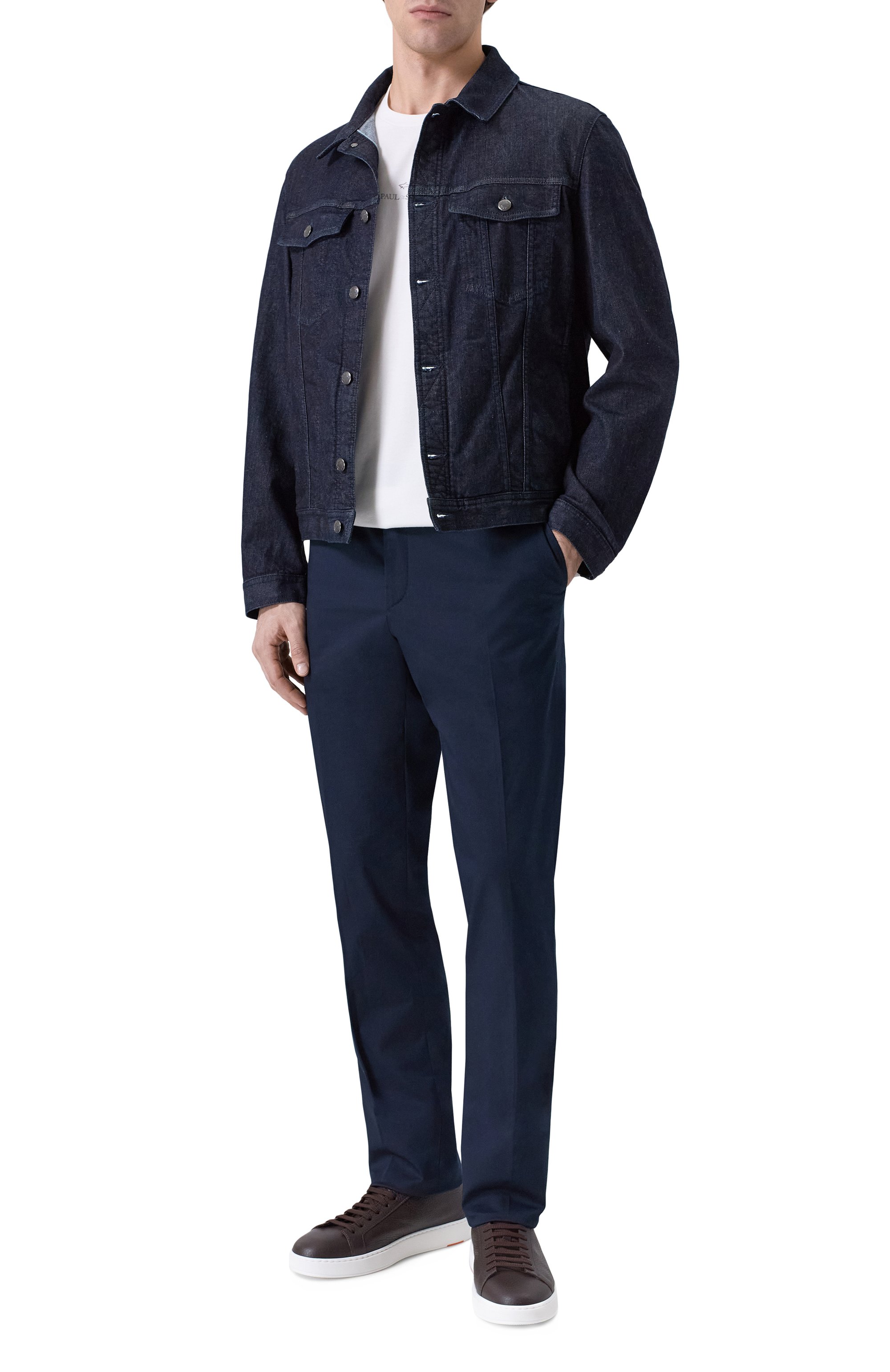 Хлопковая футболка PAUL&SHARK, арт. 26411040_001, фото 2