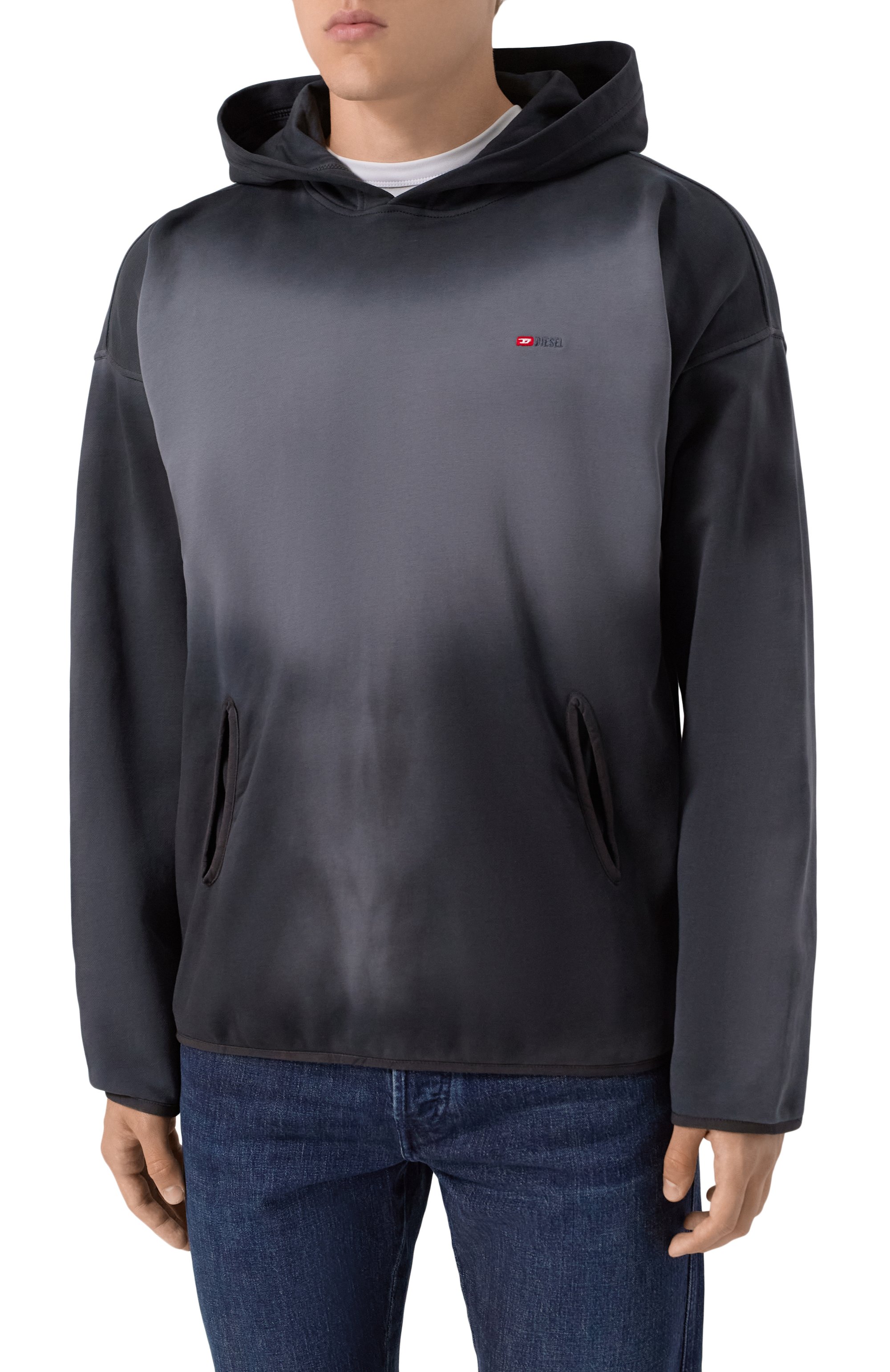 Хлопковое худи DIESEL, арт. A19295/0PKAM, фото 3