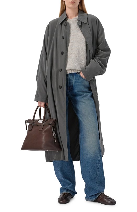 Кожаные кроссовки Dries Van Noten 011721/350 Коричневый  011721/350 Фото 3