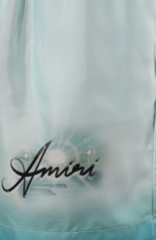 Шелковые шорты Amiri AMSHCA1033 Голубой  AMSHCA1033 Фото 5