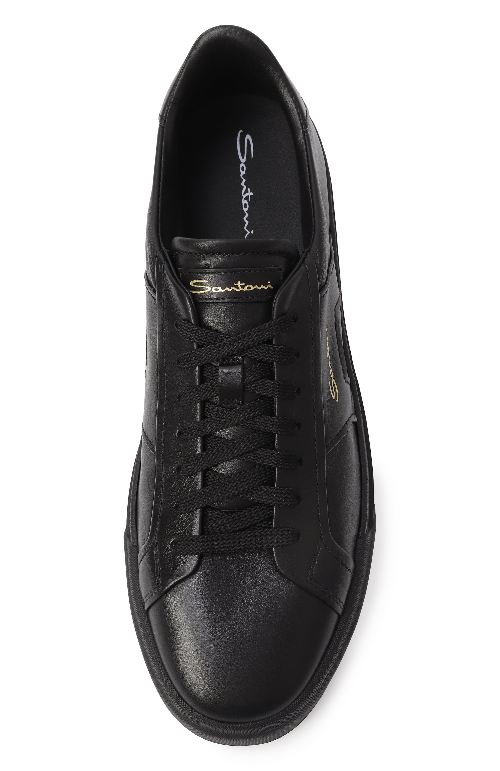 Кожаные кеды gloria SANTONI, арт. MBGG21779NE0RXWH, фото 6