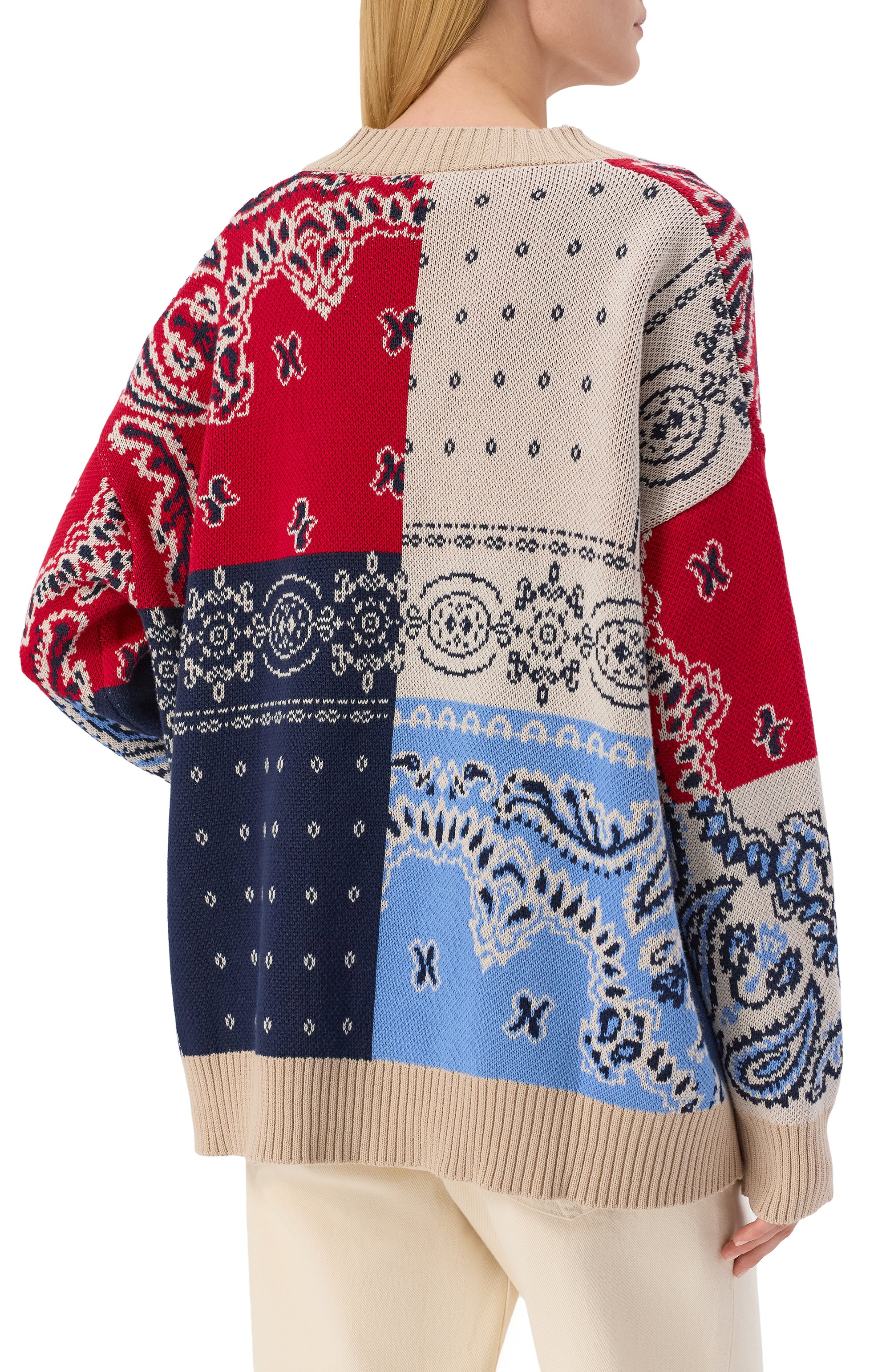 Хлопковый кардиган WEEKEND MAX MARA разноцветного цвета по цене 43000 руб., арт. BA0BAB, фото 4 Хлопковый кардиган WEEKEND MAX MARA, арт. BA0BAB, фото 4