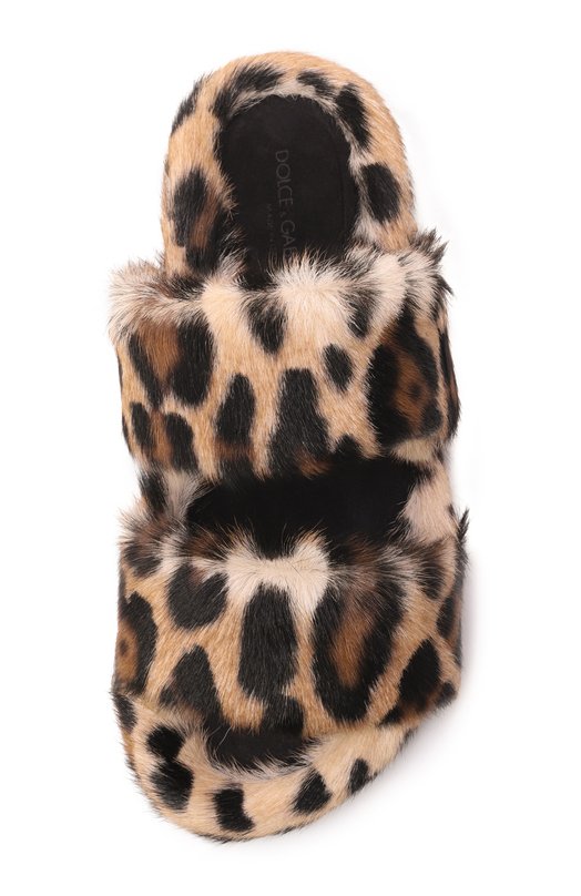 Шлепанцы из козлика Dolce & Gabbana CQ0712/A0081 Леопардовый  CQ0712/A0081 Фото 6