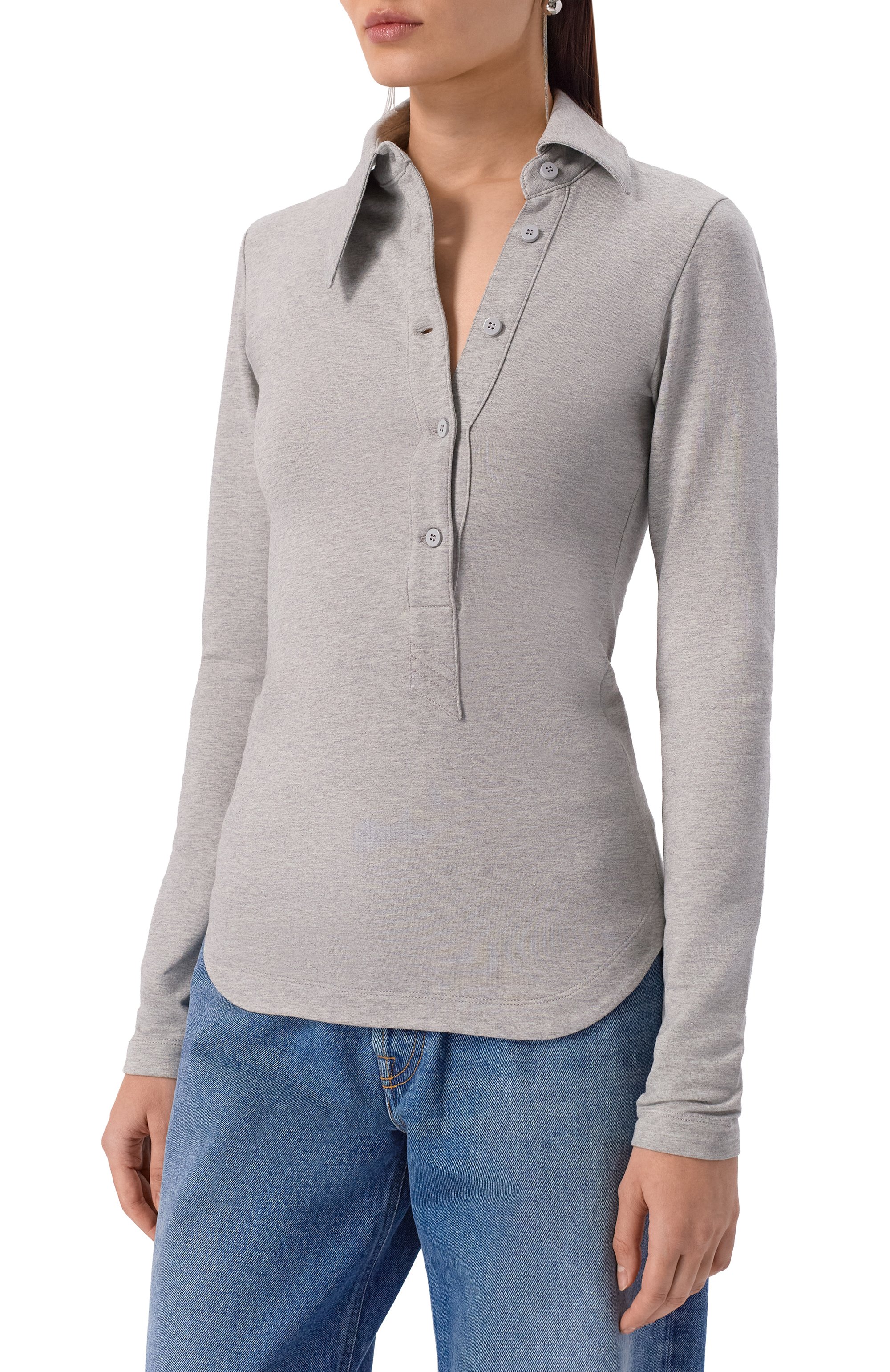 Хлопковое поло THE ATTICO, арт. 260WCI00031/JJF006AA, фото 3