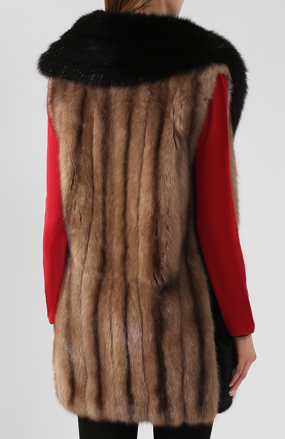 Жилет из меха соболя и норки FENDI, арт. FNH417 A8Q0, фото 4
