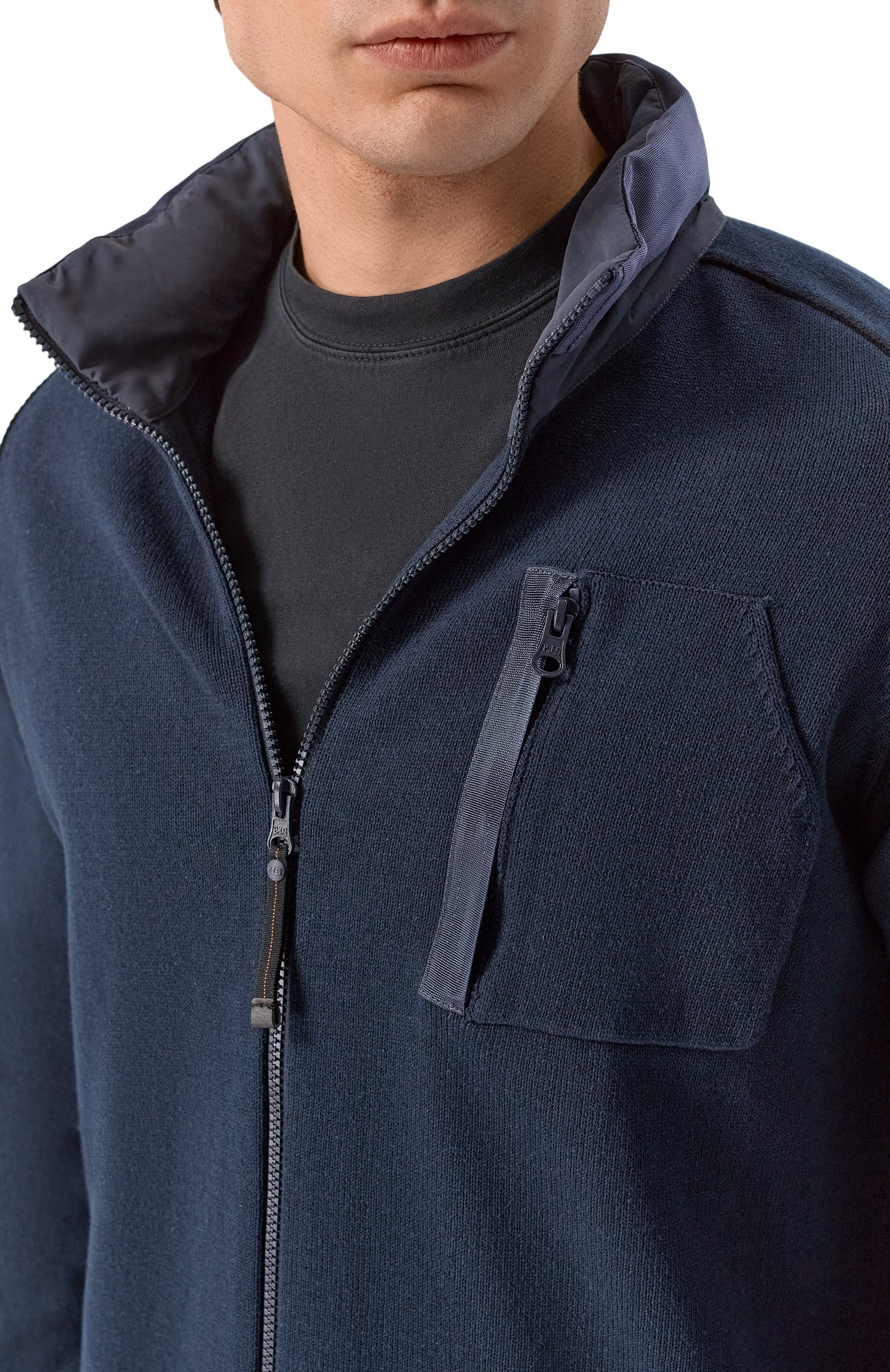 Хлопковый кардиган PARAJUMPERS темно-синего цвета по цене 45850 руб., арт. 26SM-PM KNR K09, фото 5 Хлопковый кардиган PARAJUMPERS, арт. 26SM-PM KNR K09, фото 5