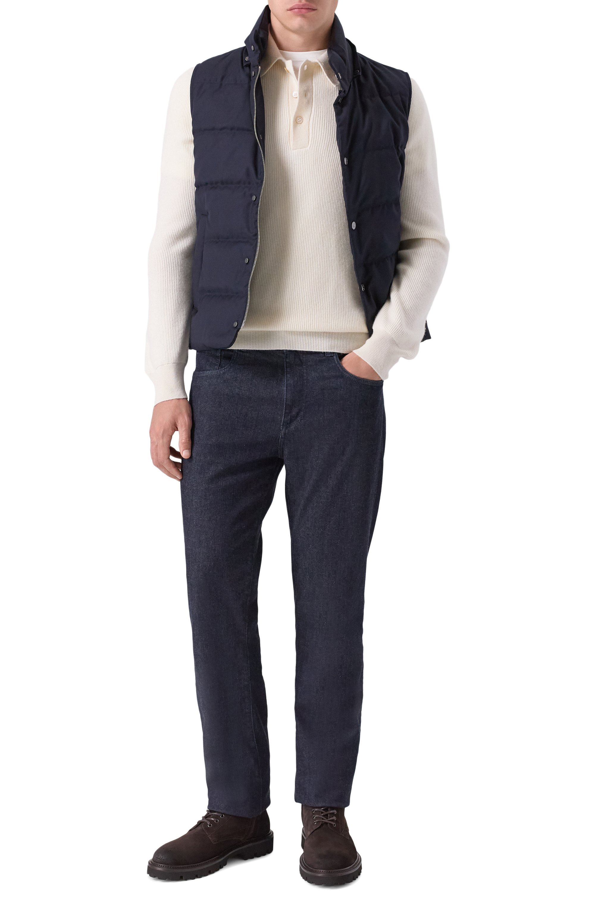 Замшевые ботинки julyo BOSS темно-коричневого цвета по цене 36950 руб., арт. 50552568, фото 2 Замшевые ботинки julyo BOSS, арт. 50552568, фото 2