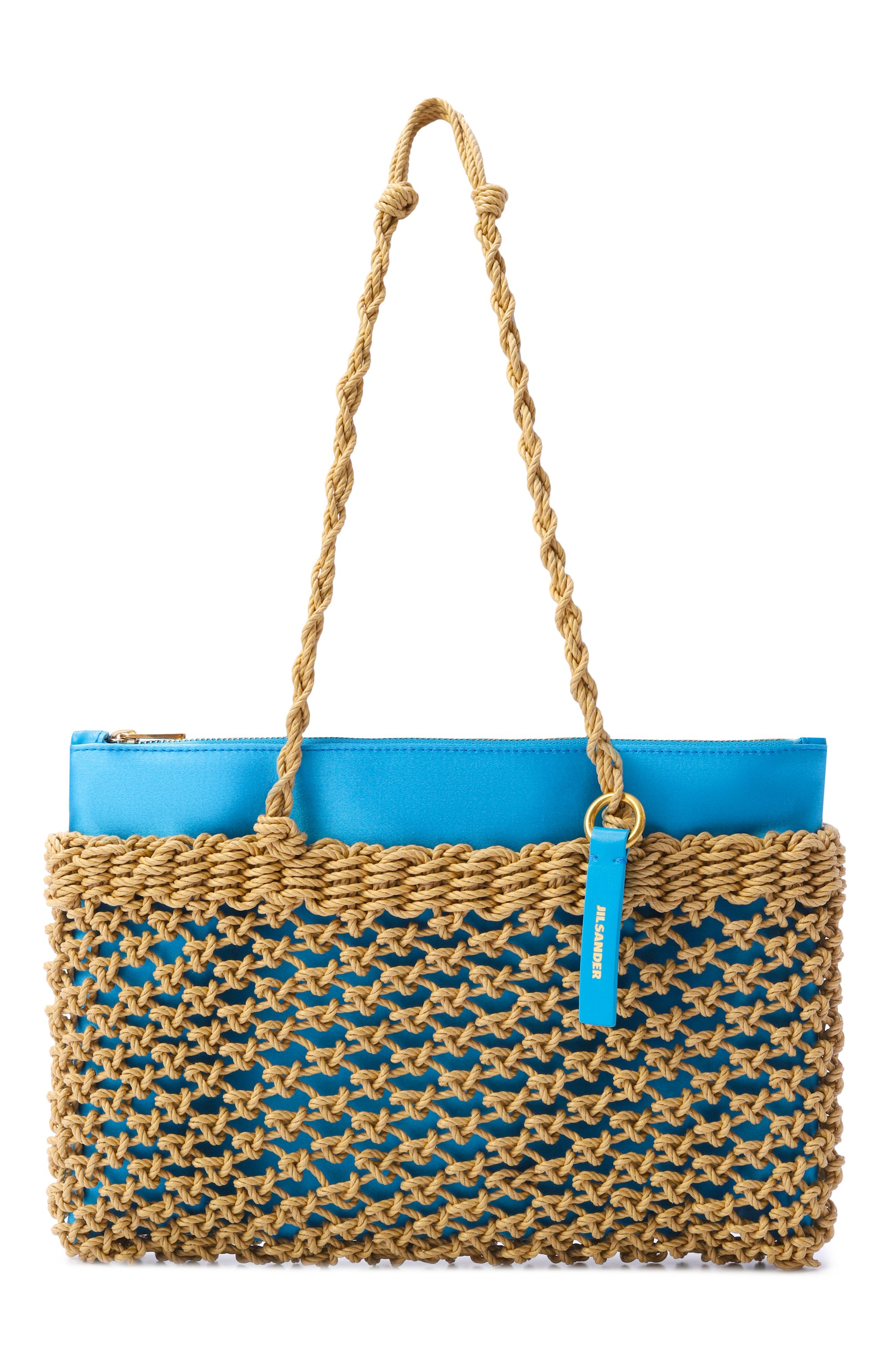 Сумка tangle JIL SANDER голубого цвета по цене 278500 руб., арт. J07ZH0069/P9340/P, фото 1 Сумка tangle JIL SANDER, арт. J07ZH0069/P9340/P, фото 1