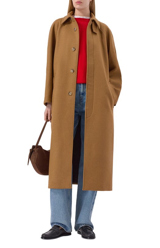 Шерстяное пальто A.P.C. F01533/WVBEB Бежевый  F01533/WVBEB Фото 2